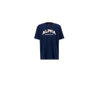Alpha Industries College T-Shirt Größe 3XL Dunkelblau