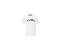 Alpha Industries College T-Shirt Größe 3XL Weiß