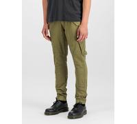 Cargohose ALPHA INDUSTRIES "Combat Pant", Herren, Gr. 28, Normalgrößen, grün (olive), Obermaterial: 98% Baumwolle, 2% Elastan; Futter: 100% Baumwolle, Hosen Cargohose (51795307-28) olive