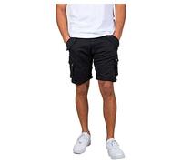 Alpha Industries - Combat Black - Shorts - Schwarz - W31 - 98% Baumwolle, 2% Elastan,Baumwolle Schwarz W31