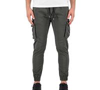 Alpha Industries Cotton Twill Jogger Freizeithose für Herren Greyblack