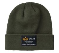 Alpha Industries - Crew Beanie Mütze - Dark Green universell