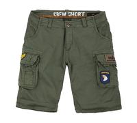 Alpha Industries Herren Crew Short Patch Für Cargos, Dark Olive, 31 EU