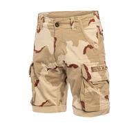 Shorts ALPHA INDUSTRIES "Crew Short Camo", Herren, Gr. 30, Normalgrößen, desert camo 91, Obermaterial: 98% Baumwolle, 2% Elastan, Hosen Shorts (94268958-30) desert camo 91