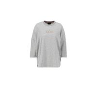 Alpha Industries Crystal OS Sweater wmn Sweatshirt für Damen Grey Heather