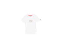 T-Shirt ALPHA INDUSTRIES "Alpha Industries Women - T-Shirts Crystal T Wmn" Gr. L, weiß (white) Damen Shirts (85360452-L) white