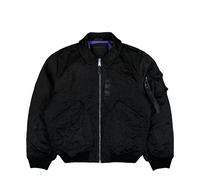 Alpha Industries CWU-45 / P Camo Embroidery UV Bomber Jacket Schwarz in Größe M
