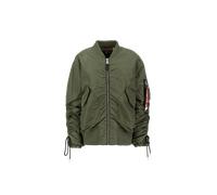 Alpha Industries - CWU MA-1 Bomber Bomberjacke für Frauen - Größe L/XL - Olivgrün