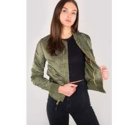 Bomberjacke ALPHA INDUSTRIES "ALPHA Women - Bomber & Flight Jackets MA-1 VF LW Wmn" Gr. L, grün (sage, green, gold) Damen Jacken Übergangsjacken (28820161-L)