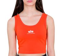 Alpha Industries Damen Basic Crop-Tank SL atomic red M