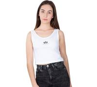 Alpha Industries Damen Basic Crop-Tank SL white XL