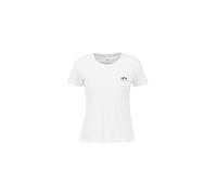Alpha Industries - Damen T-Shirt Basic Small Logo - Weiß L