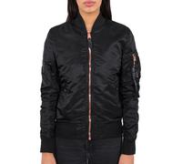 Alpha Industries Damen MA-1 VF LW Bomberjacke, Black/Copper, S