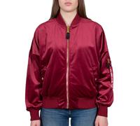 Alpha Industries Damen Fliegerjacke MA-1 OS LW Velvet Wmn burgundy M