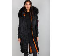Alpha Industries Long Fishtail Jacke XS Black