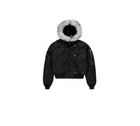 Alpha Industries Damen N-2B Cropped Bomberjacke, Black, XS