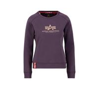 Sweater ALPHA INDUSTRIES "Alpha Industries Women - Sweatshirts New Basic Wmn" Gr. XS, lila (plum) Damen Sweatshirts (71275665-XS) plum