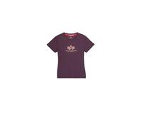 Alpha Industries New Basic Big Logo T-Shirt Größe M Pflaume