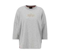 Alpha Industries Damen Sweater Crystal OS Wmn grey heather XS