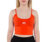 Alpha Industries Damen Top Basic Crop-Top SL atomic red XL