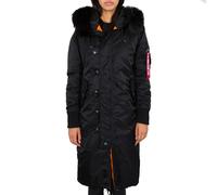 Alpha Industries Damen Winterjacke Long Fishtail Wmn black XS