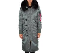Alpha Industries Long Fishtail Jacke XS Vintage Green