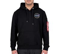Alpha Industries Dark Side Hoody Kapuzensweat für Herren Black/Neon Purple