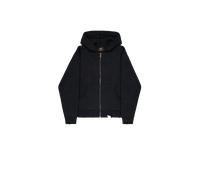 Alpha Industries Distressed Knit Hooded Jacket Größe 2XL Schwarz
