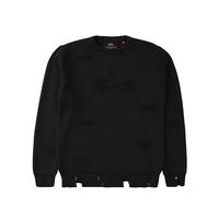 Alpha Industries Distressed Logo Sweatshirt Größe XL Schwarz