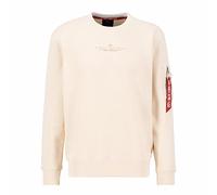 Alpha Industries Double Layer Sweater Sweatshirt für Herren Jet Stream White
