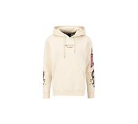 Alpha Industries Dragon EMB Hoodie für Herren Jet Stream White