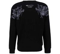 Alpha Industries Dragon EMB Sweater Sweatshirt für Herren Black/Black
