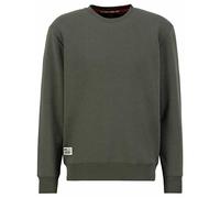 Alpha Industries Dragon EMB Sweater Sweatshirt für Herren Dark Olive