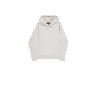 Alpha Industries Hoodie mit Label-Print und Känguru-Tasche in Hellgrau, Größe S
