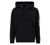 Hoodie ALPHA INDUSTRIES "Alpha Industries Men - Hoodies EMB Hoody" Gr. XL, schwarz (black) Herren Sweatshirts (89901631-XL) black