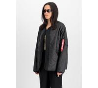 Alpha Industries ALS Teddy Field Jacket Größe S Schwarz