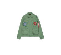 Alpha Industries Field Jacket Flying Tigers Overshirt Größe S Grün