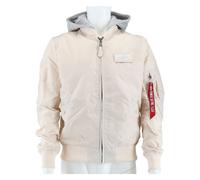 Alpha Industries Fliegerjacke MA-1 TT mit Kapuze jetstream-weiss Herren, Größe M