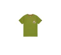 Alpha Industries Flying Buzz Small Logo T-Shirt Größe XS Moosgrün