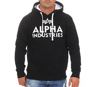 Alpha Industries Foam Print Hoody Kapuzensweat für Herren Black/White