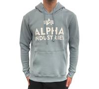 Alpha Industries Foam Print Hoody Kapuzensweat für Herren Greyblue