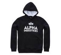 Alpha Industries Foam Print Hoody schwarz / weiss S