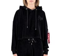 Alpha Industries Frottee Hoody COS Wmn Kapuzensweat für Damen Black
