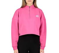 Alpha Industries Half Zip Sweater COS SL Wmn Sweatshirt für Damen Magenta