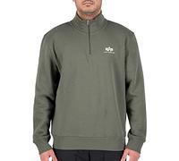 Alpha Industries Half Zip Sweater SL Sweatshirt für Herren Dark Olive