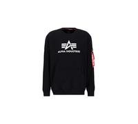 Alpha Industries Herren 3D Logo Sweater Sweatshirt, Black, S