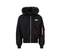 Alpha Industries Herren 45P Hooded, Black/Black, XL