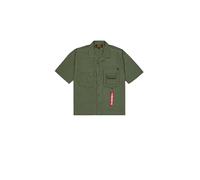 Alpha Industries Herren Aloha Safari Hemd, Dark Olive, XXL