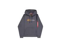 Alpha Industries Herren Alpha Industries Alpha Label Hoody Kapuzensweat für Herren Kapuzenpullover (1er Pack)