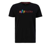 Alpha Industries Herren Alpha Industries Alpha Label T Metal T-Shirt für Herren T-Shirt (1er Pack)